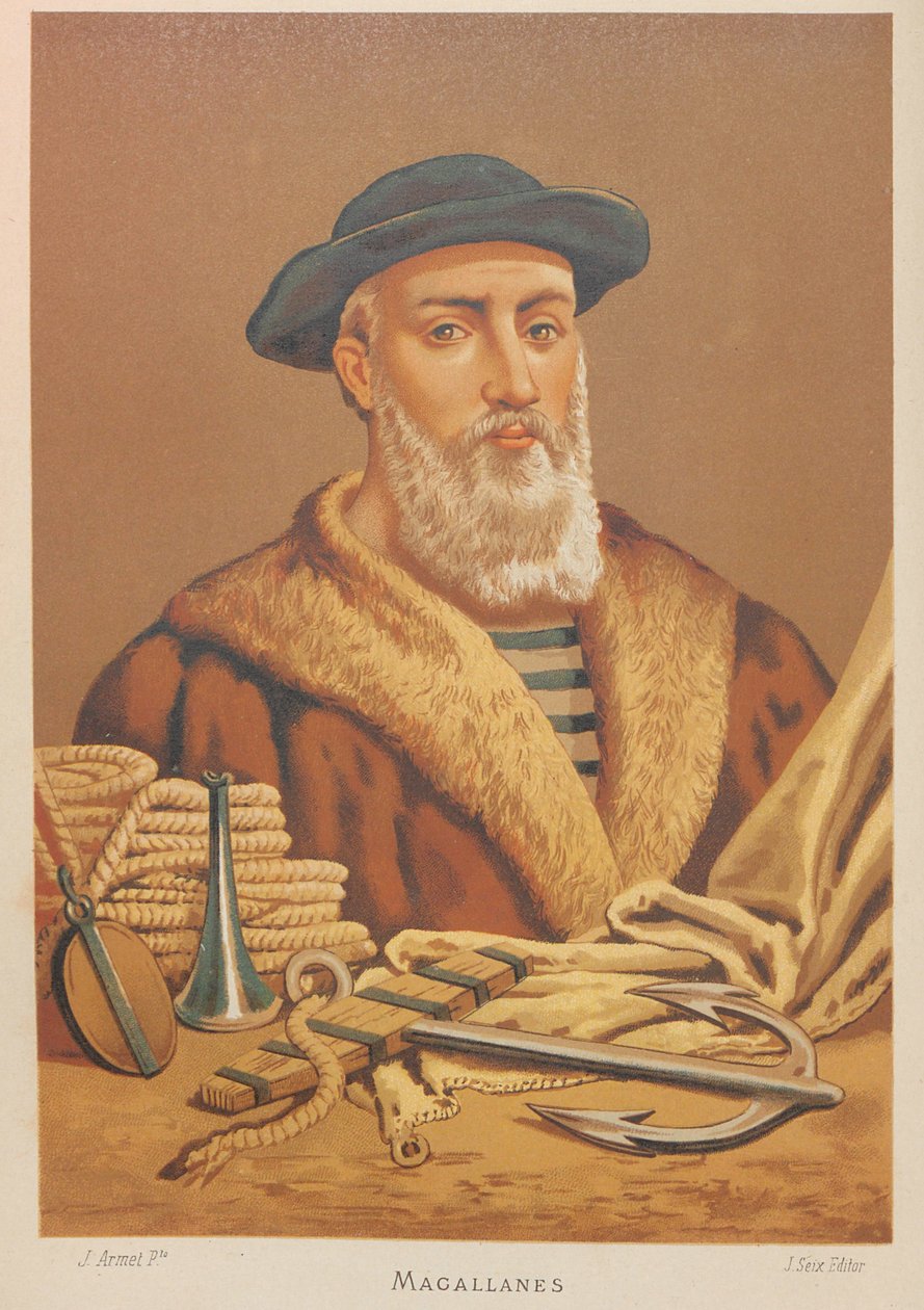 Retrato de Fernando de Magallanes 1470-1521 de Jose Armet Portanell