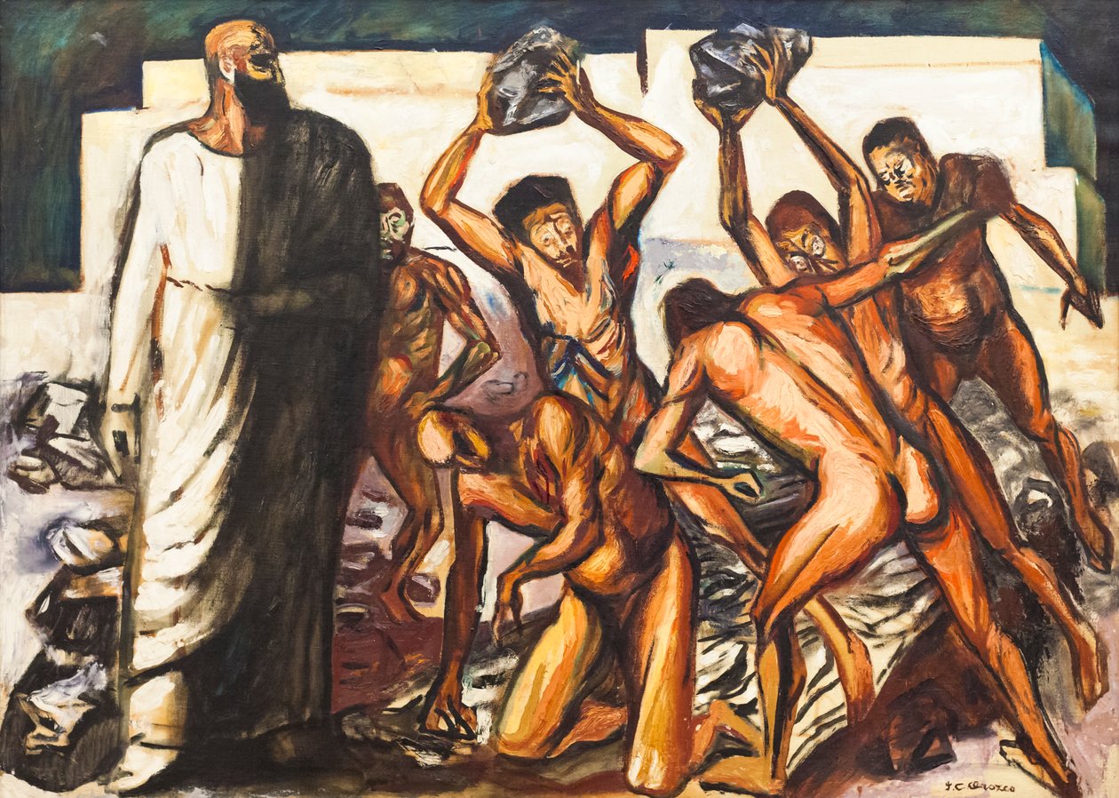 Martirio de San Esteban de José Clemente Orozco