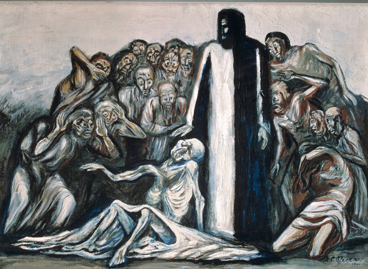 La resurrección de Lázaro, siglo XX (pintura) de Jose Clemente Orozco