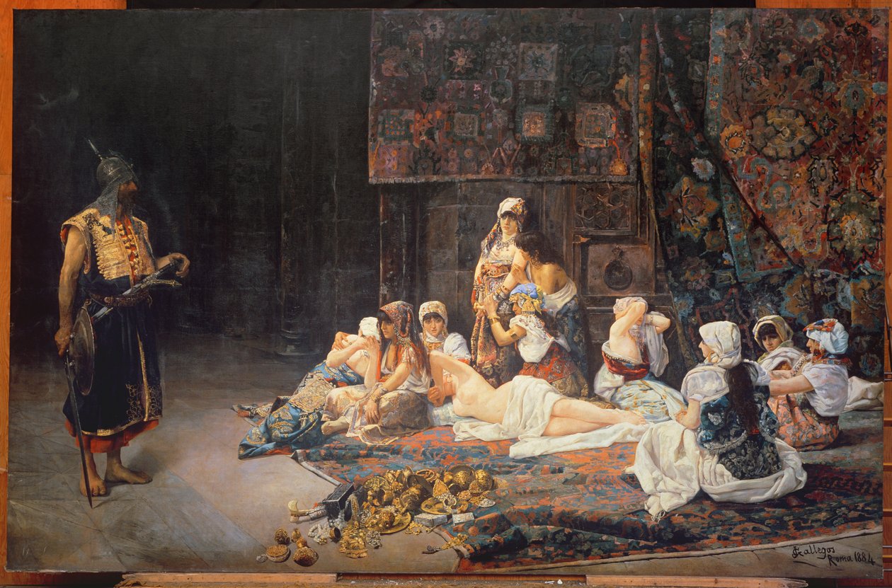 En el harén, 1884 de Jose Gallegos Arnosa