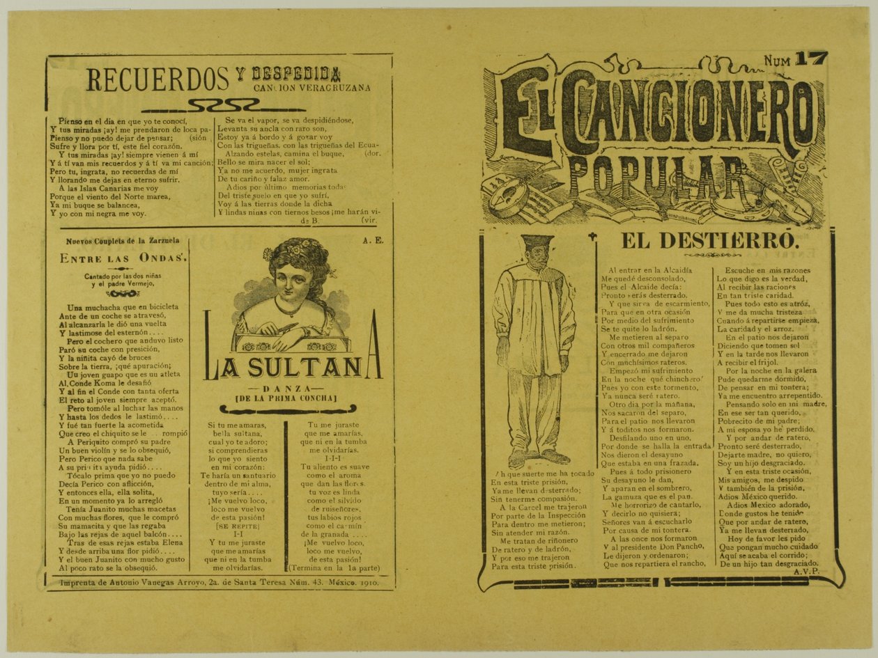 El cancionero popular, num. 17 de José Guadalupe Posada