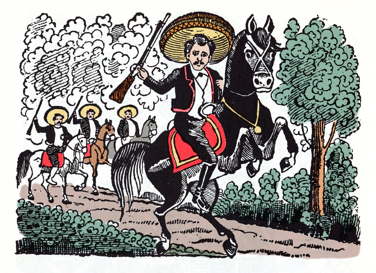 La Revolución Mexicana (1910-1920) (Xilografía de José Guadalupe Posada) de José Guadalupe Posada