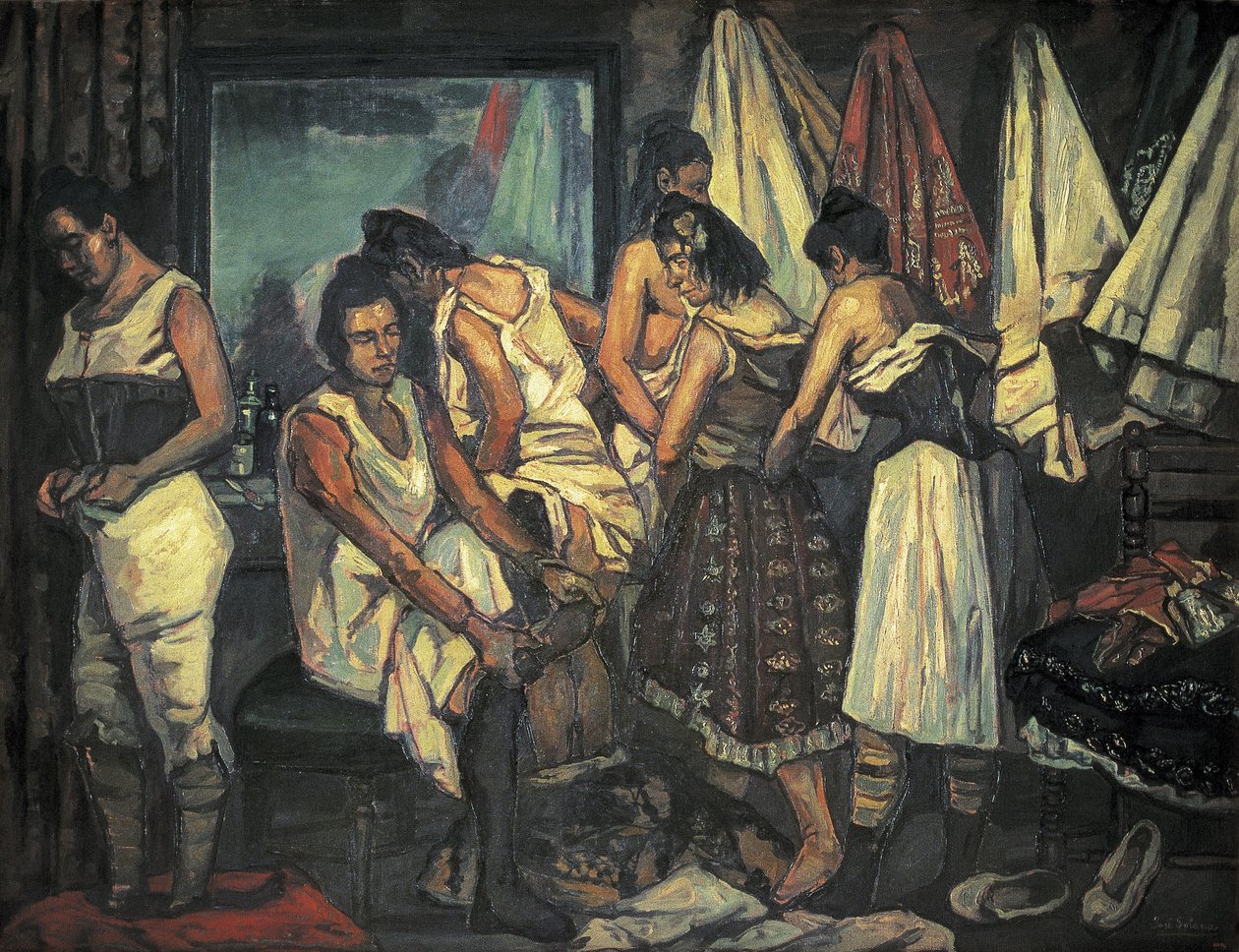 GUTIERREZ SOLANA, José (1886-1945). Las coristas. 1925 (óleo sobre lienzo) de Jose Gutierrez Solana