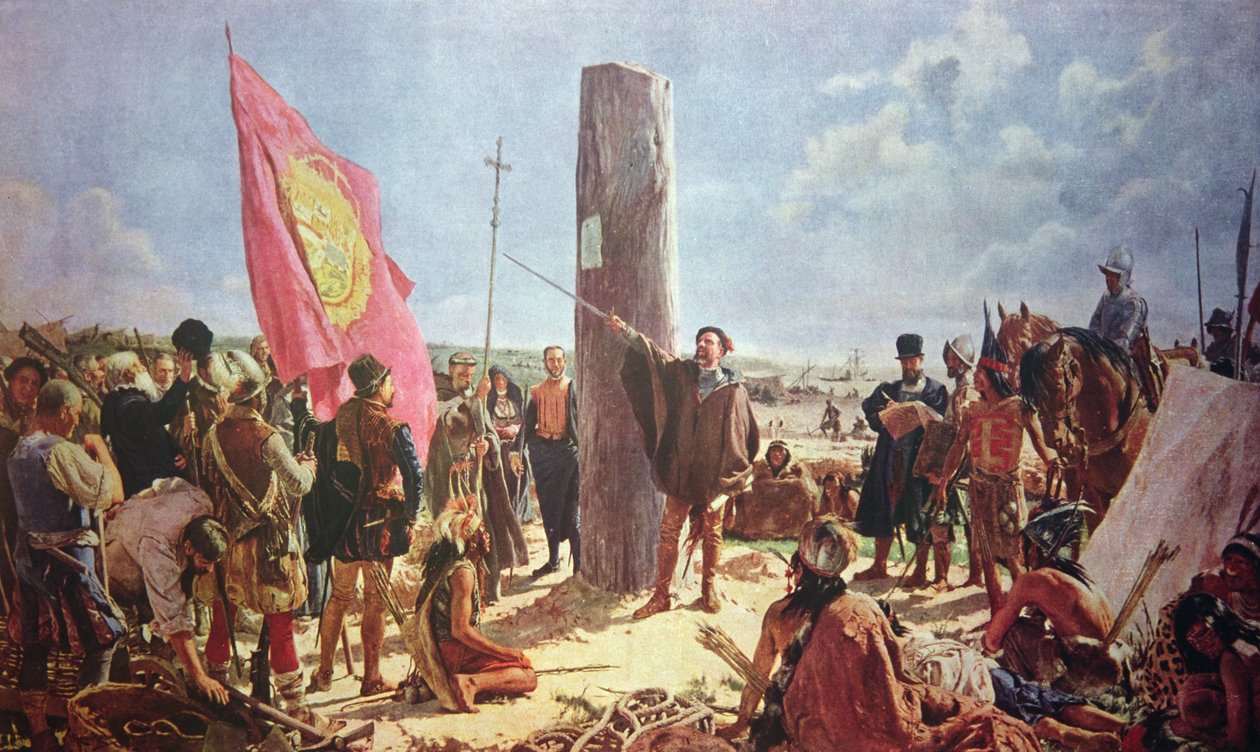 Fundación de Buenos Aires por Juan de Garay de Jose Moreno Carbonero