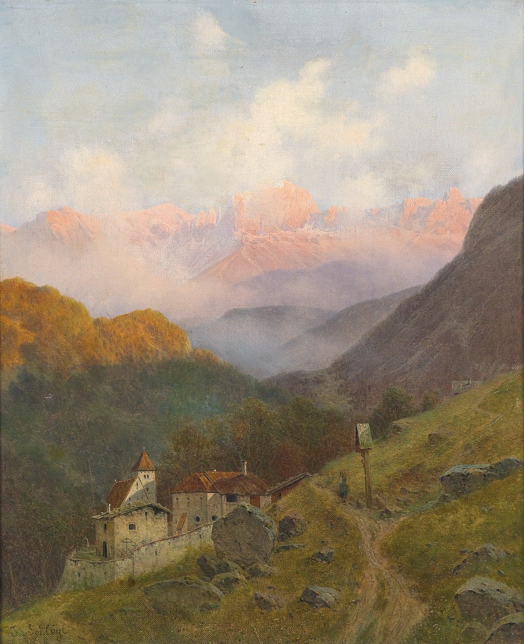 Vista del Rosengarten de Josef von Schlogl