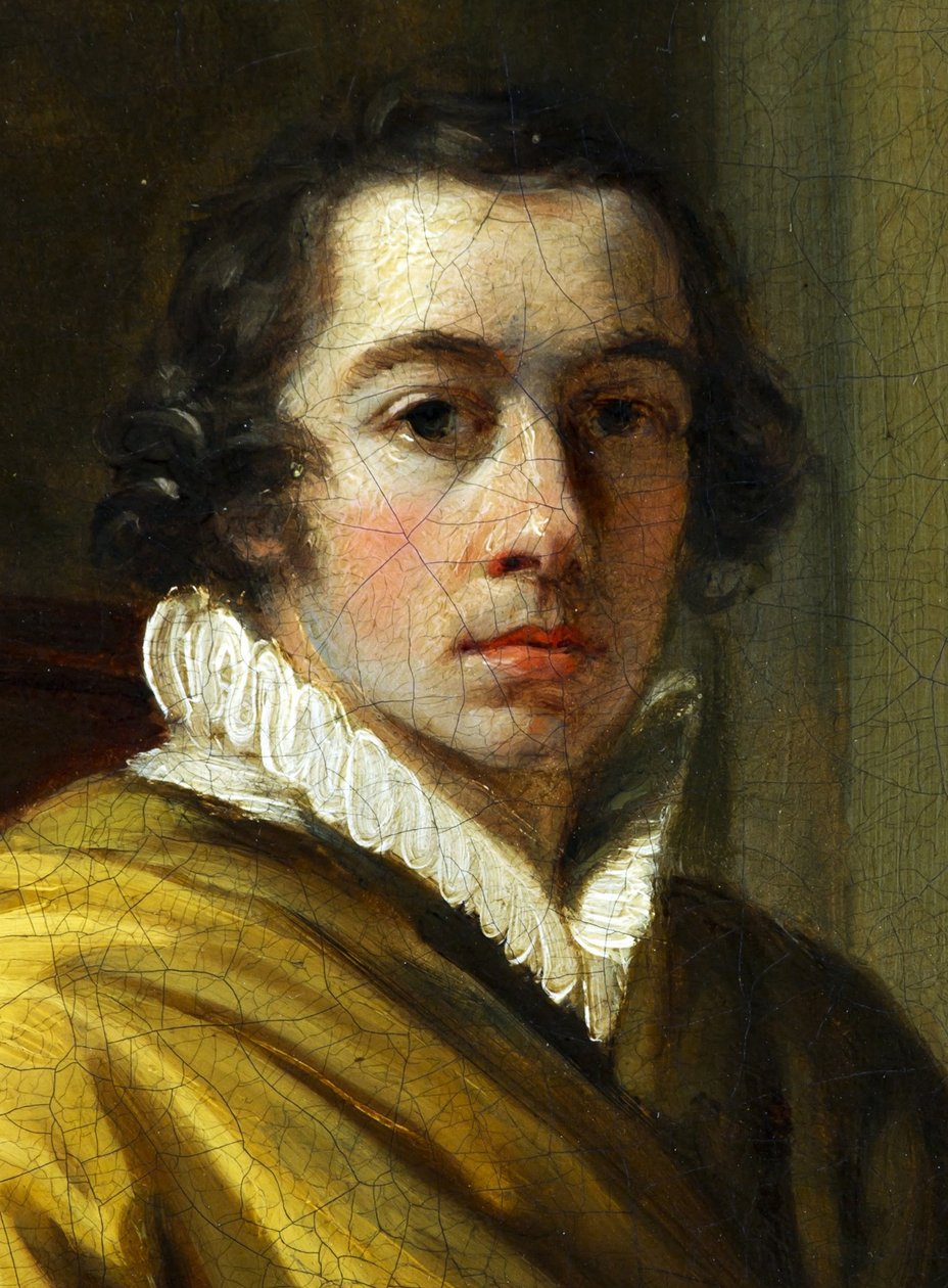 Detalle del autorretrato de Josef Abel