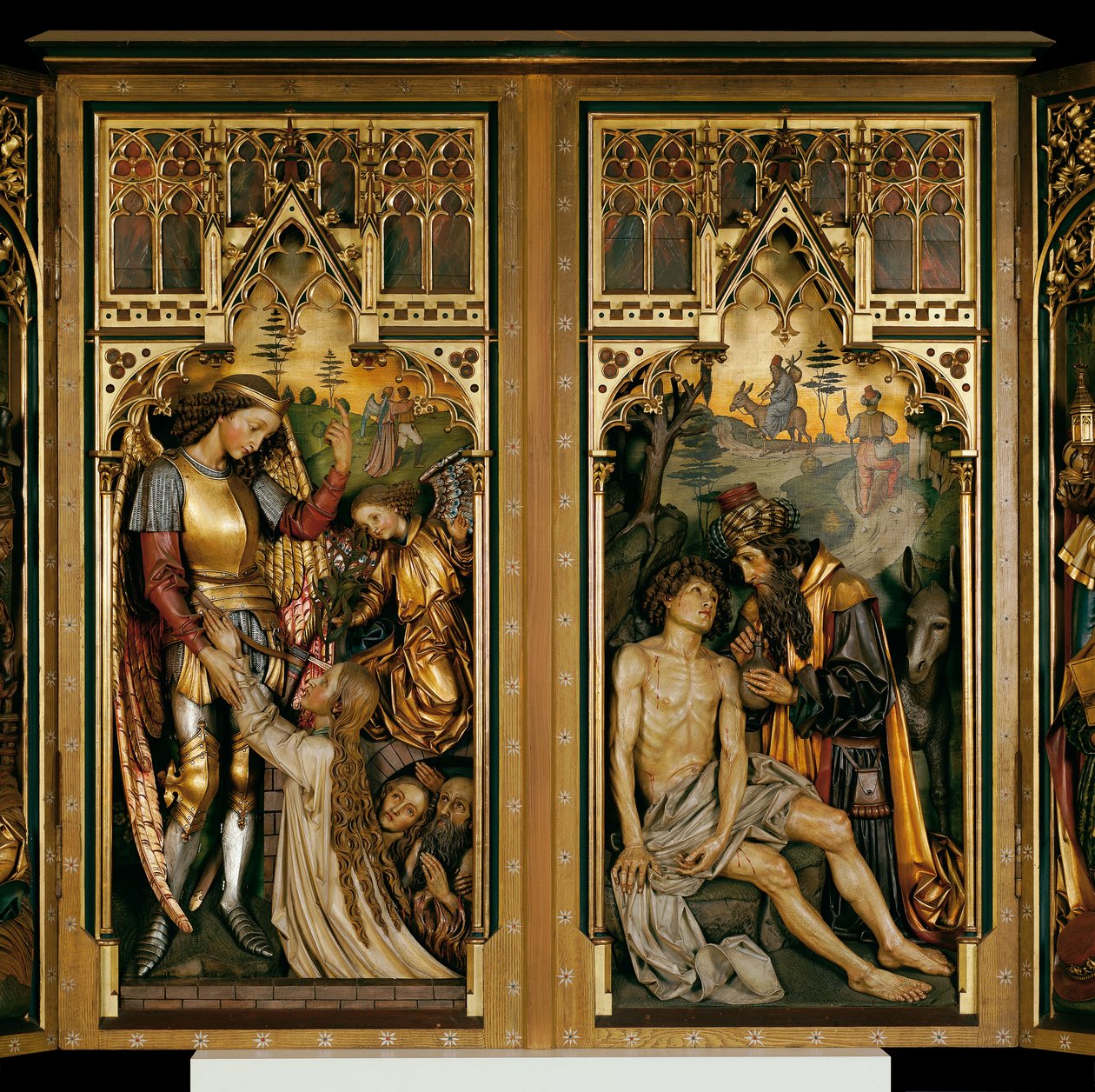 Santuario del altar del antiguo altar mayor de la iglesia del monasterio de los ayudantes en Viena de Josef Bachlechner d. Ä.