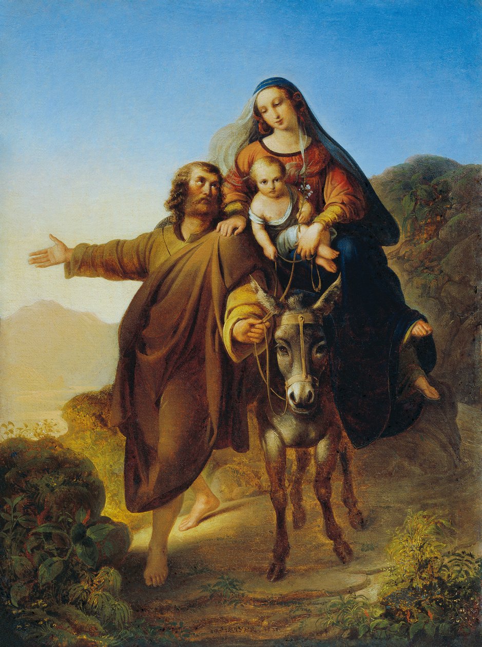 Escapar a Egipto de Josef Bayer