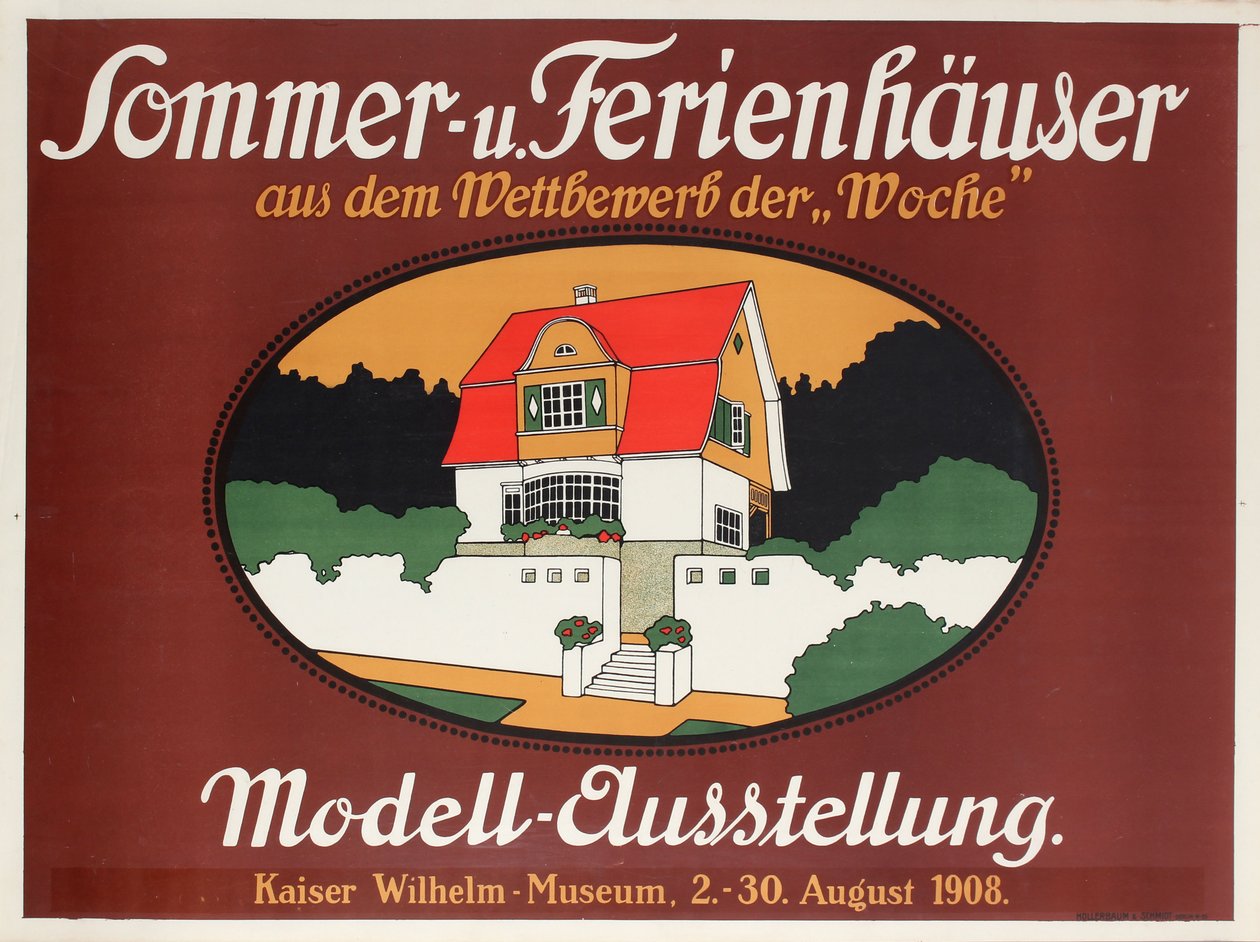Casas de verano y vacaciones, 1908 de Josef Bichlmeier