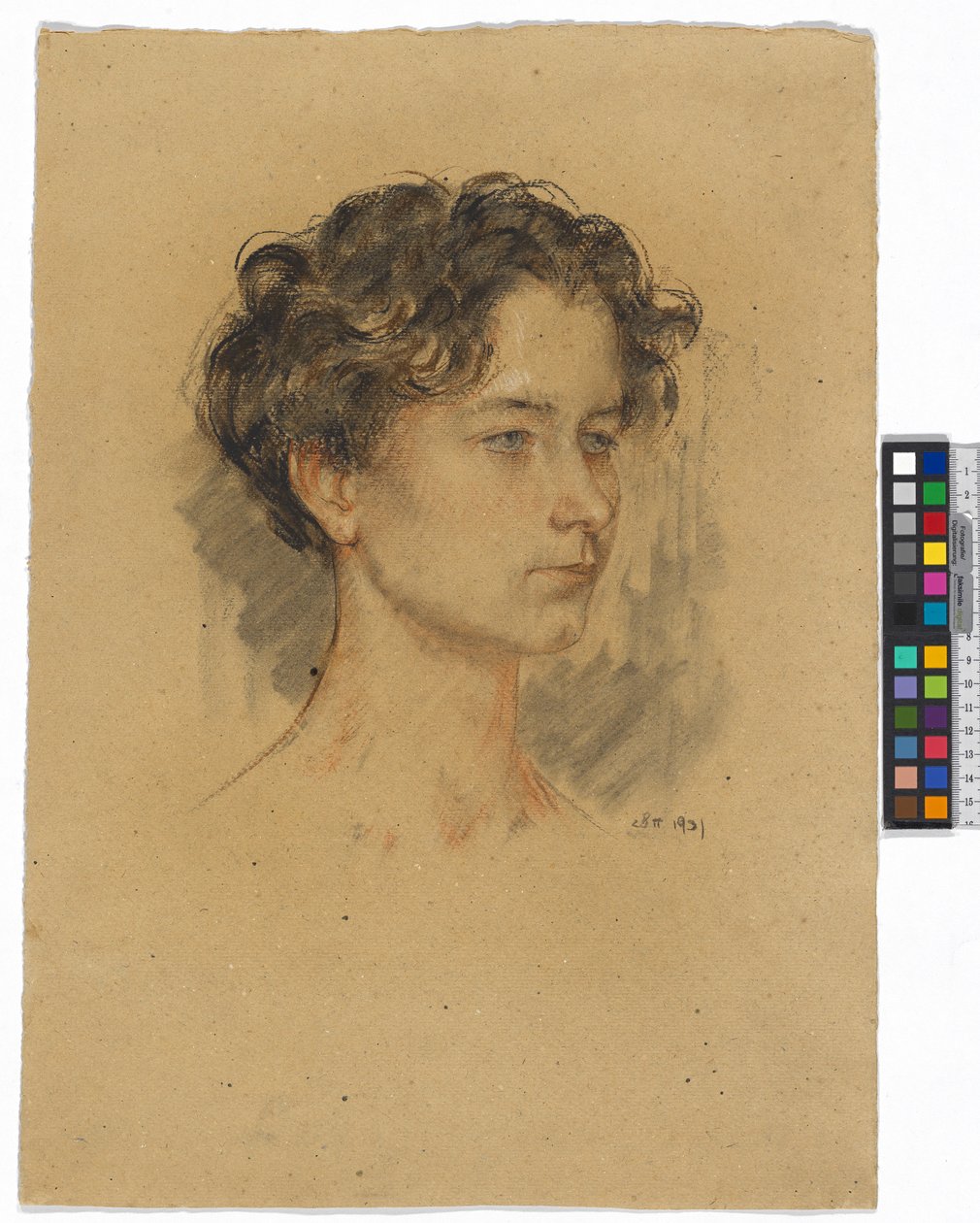 Cabeza de mujer de Josef Engelhart