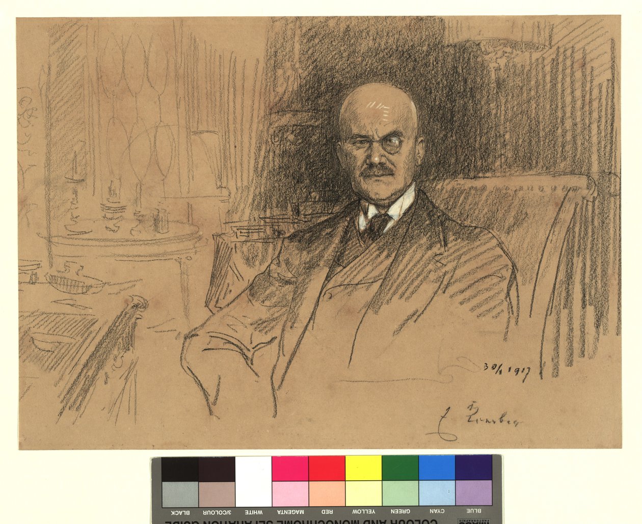Retrato de Ernest von Koerber, hombre de Estado de Josef Engelhart