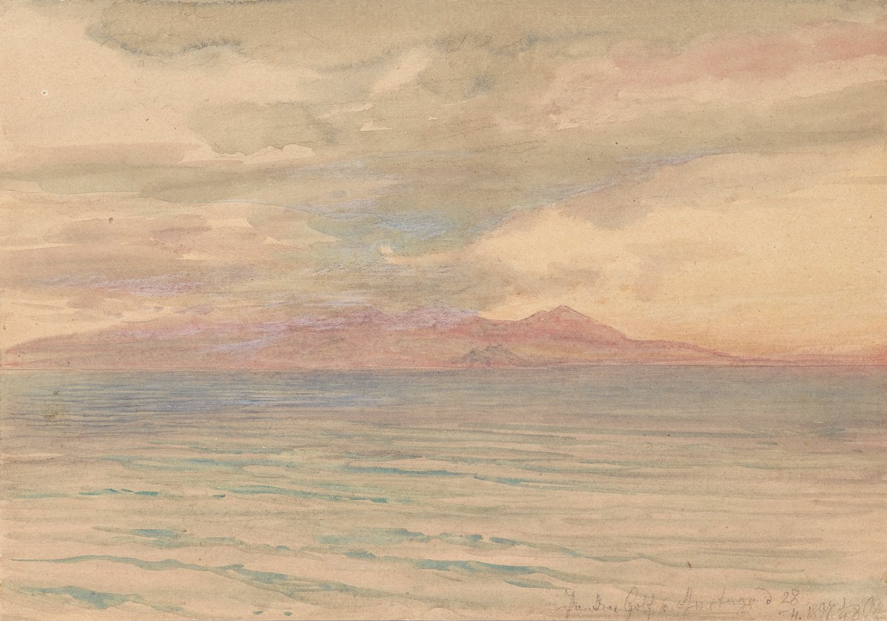 Atardecer en el Golfo de Cartago de Josef Hoffmann