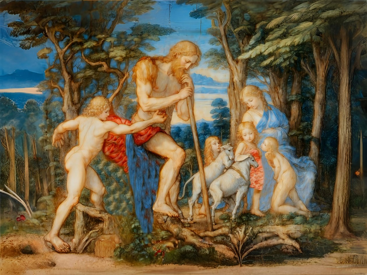 A1_Génesis_11-Adán, Eva y su familia de Josef Johann Michel