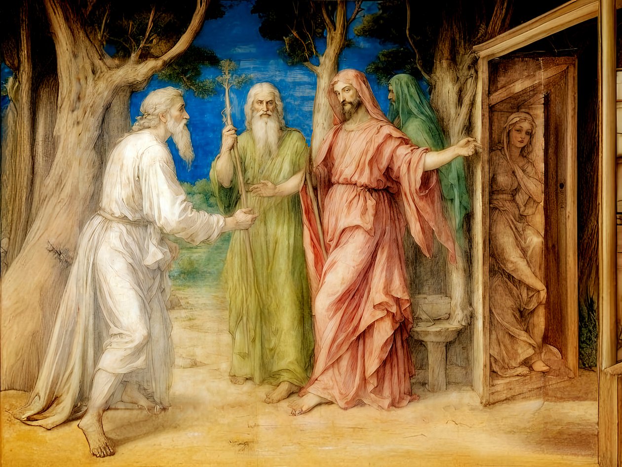 A1_Genesis_25-Tres Visitantes de Abraham de Josef Johann Michel