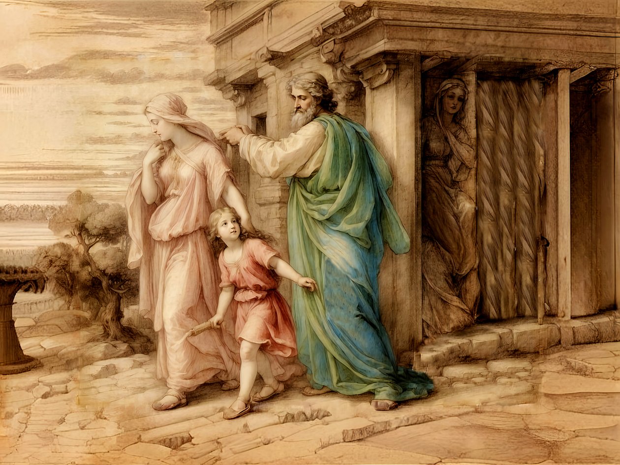 A1_Génesis_27-Hagar e Ismael despedidos de Josef Johann Michel