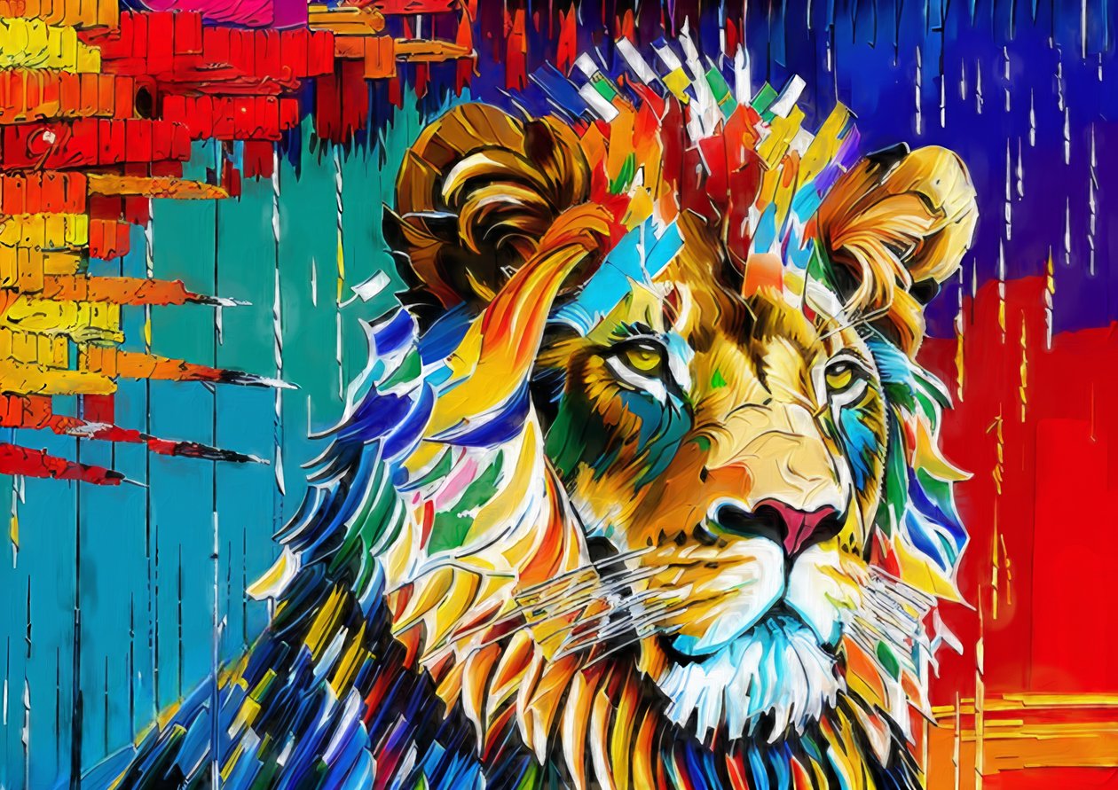 Animales León_1 de Josef Johann Michel