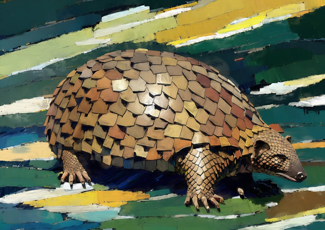 Animales: pangolín 1 de Josef Johann Michel