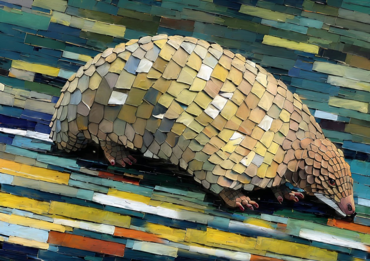 Animales: pangolín 2 de Josef Johann Michel