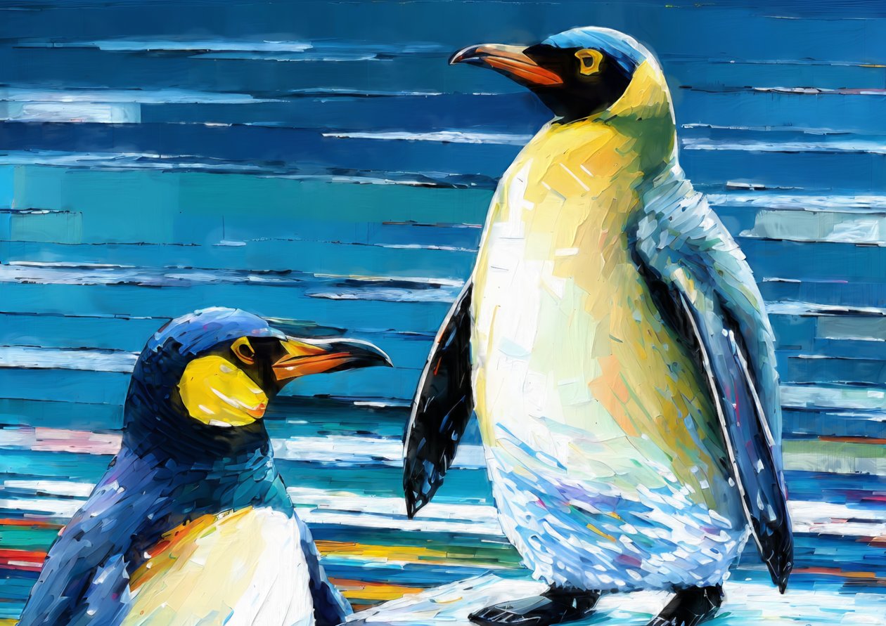 Animales: pingüino 3 de Josef Johann Michel