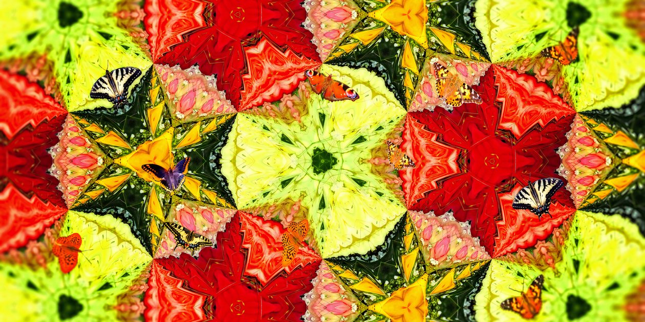 Criaturas: Mariposas en la Rosaleda de Josef Johann Michel