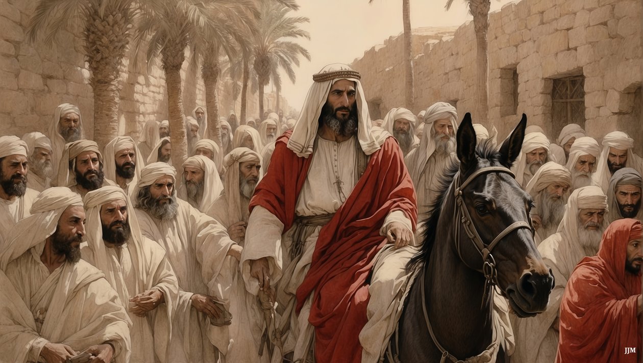 Jesús_entra_en_Jerusalén_02 de Josef Johann Michel