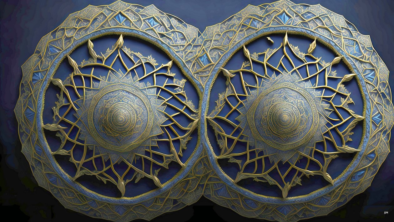mandala: Elementos egipcios_01 de Josef Johann Michel