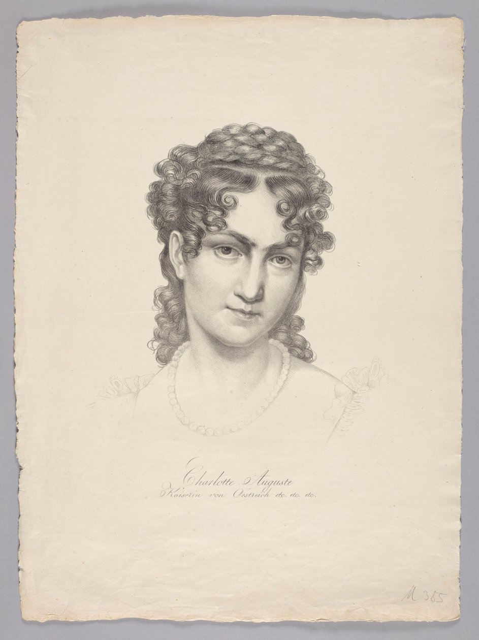 Charlotte Auguste, emperatriz de Austria, etc. de Josef Kriehuber