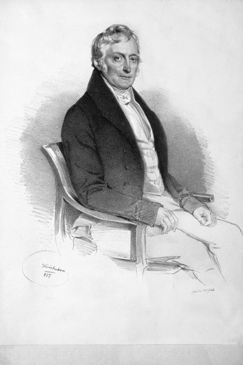 Franz Ferdinand Schiller Litografía de Josef Kriehuber