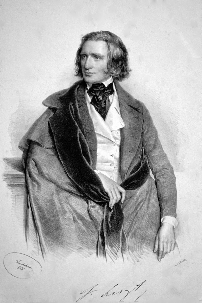 Franz Liszt 1846 de Josef Kriehuber