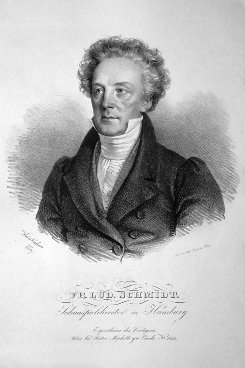 Franz Ludwig Schmidt Litho de Josef Kriehuber