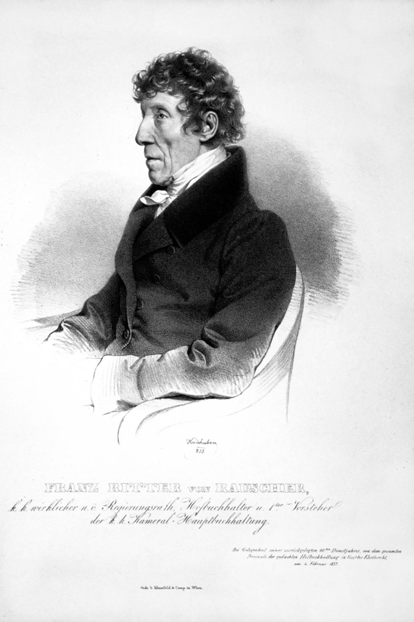 Franz Seraph Rauscher Litho de Josef Kriehuber
