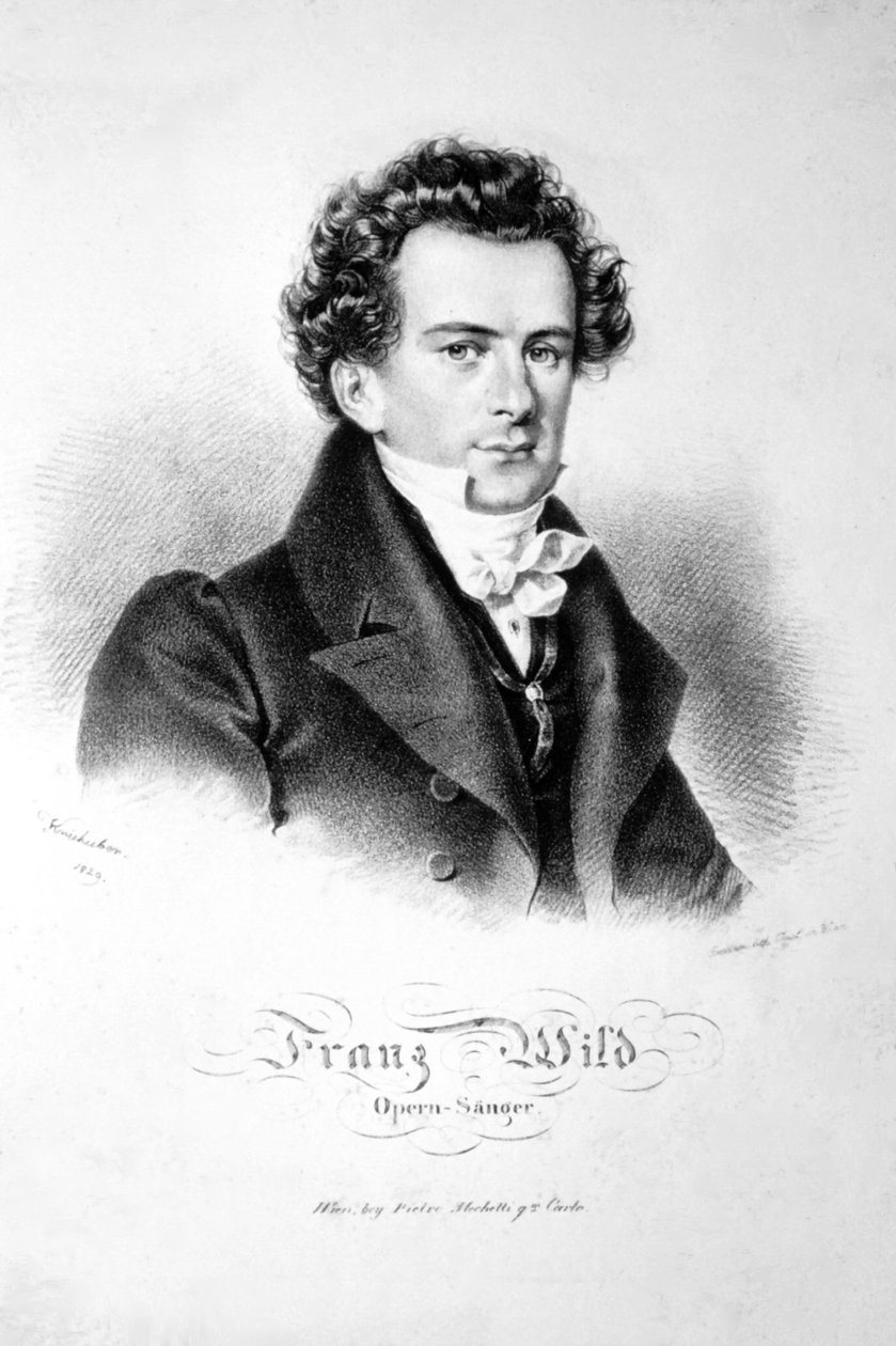Franz Wild 1829 Litografía de Josef Kriehuber