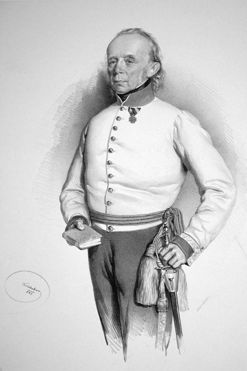 Friedrich Hochenegg Litho de Josef Kriehuber