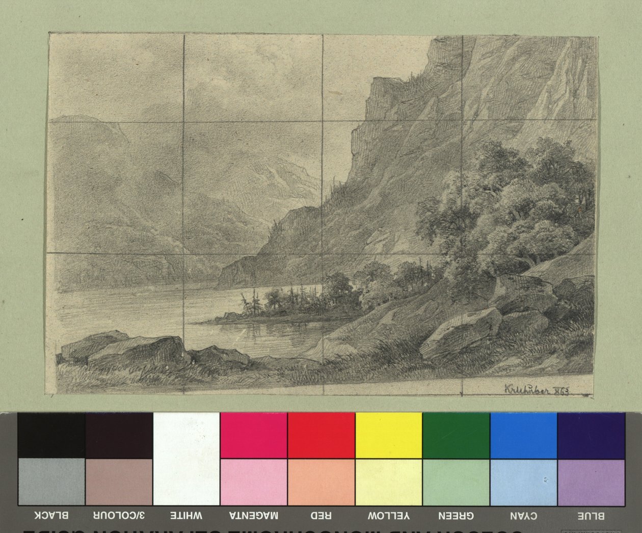 Lago de montaña de Josef Kriehuber