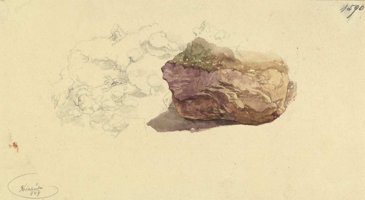 Estudio de rocas de Josef Kriehuber