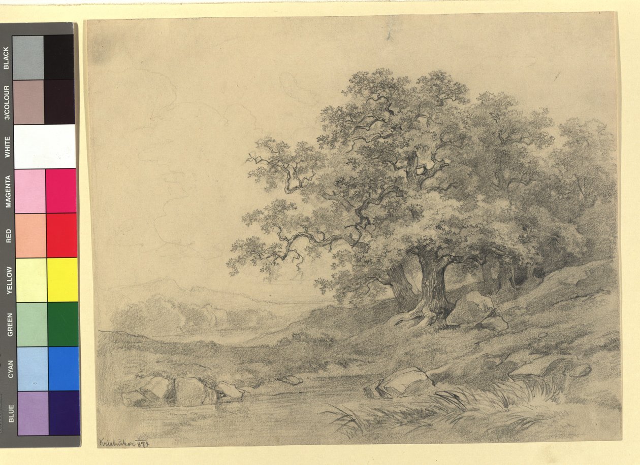 Estudio paisajístico de Josef Kriehuber