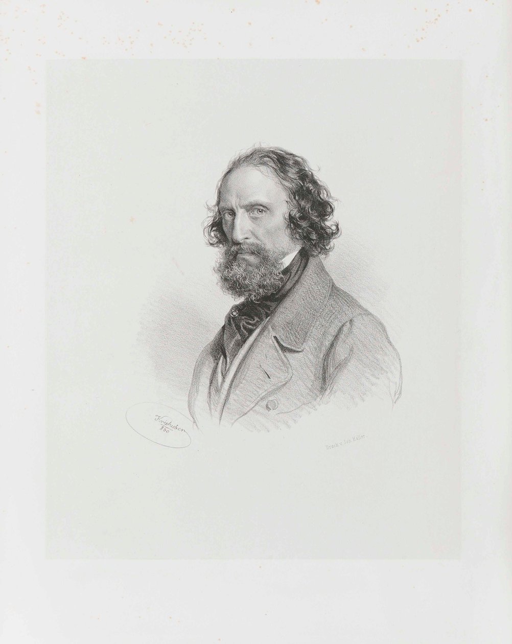 Autorretrato, 1860 de Josef Kriehuber