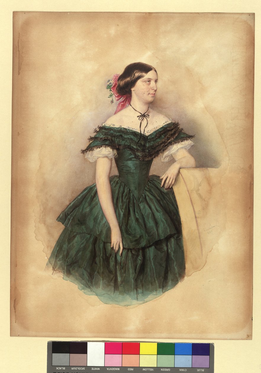 Violetta von Schmerling, casada con Bienerth de Josef Kriehuber