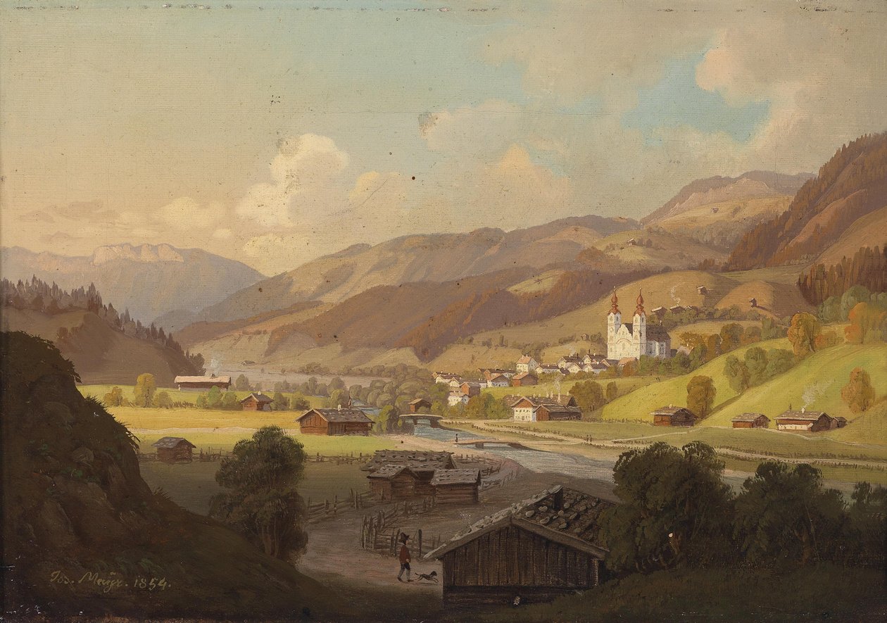 Vista de Maria Rain, Carintia de Josef Mayr