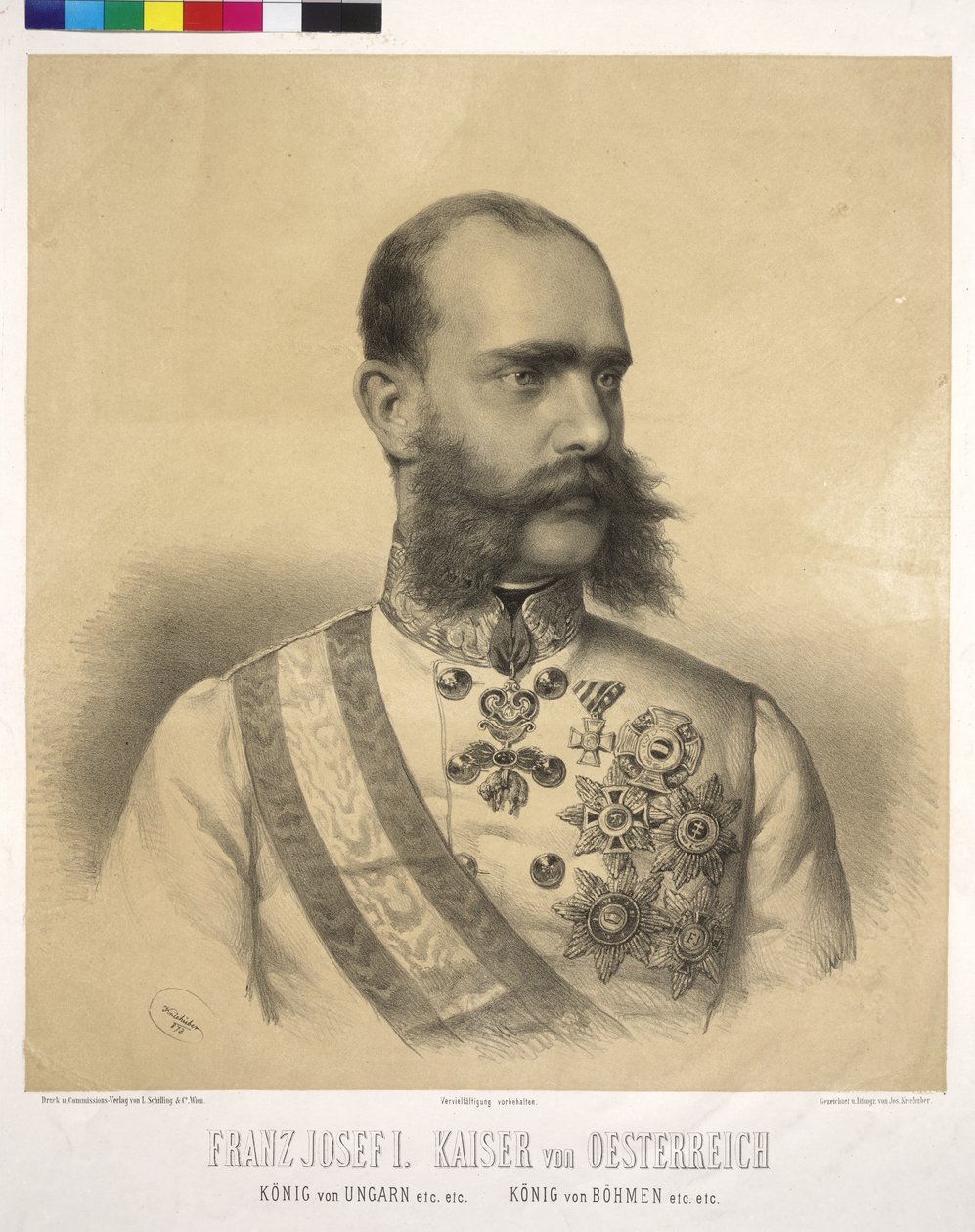 Emperador de Austria Francisco José I de Josef Nikolaus Kriehuber