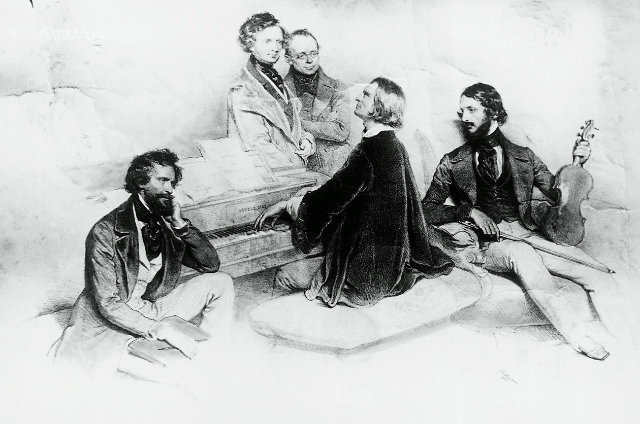 Matiné en la casa de Liszt de Josef Nikolaus Kriehuber