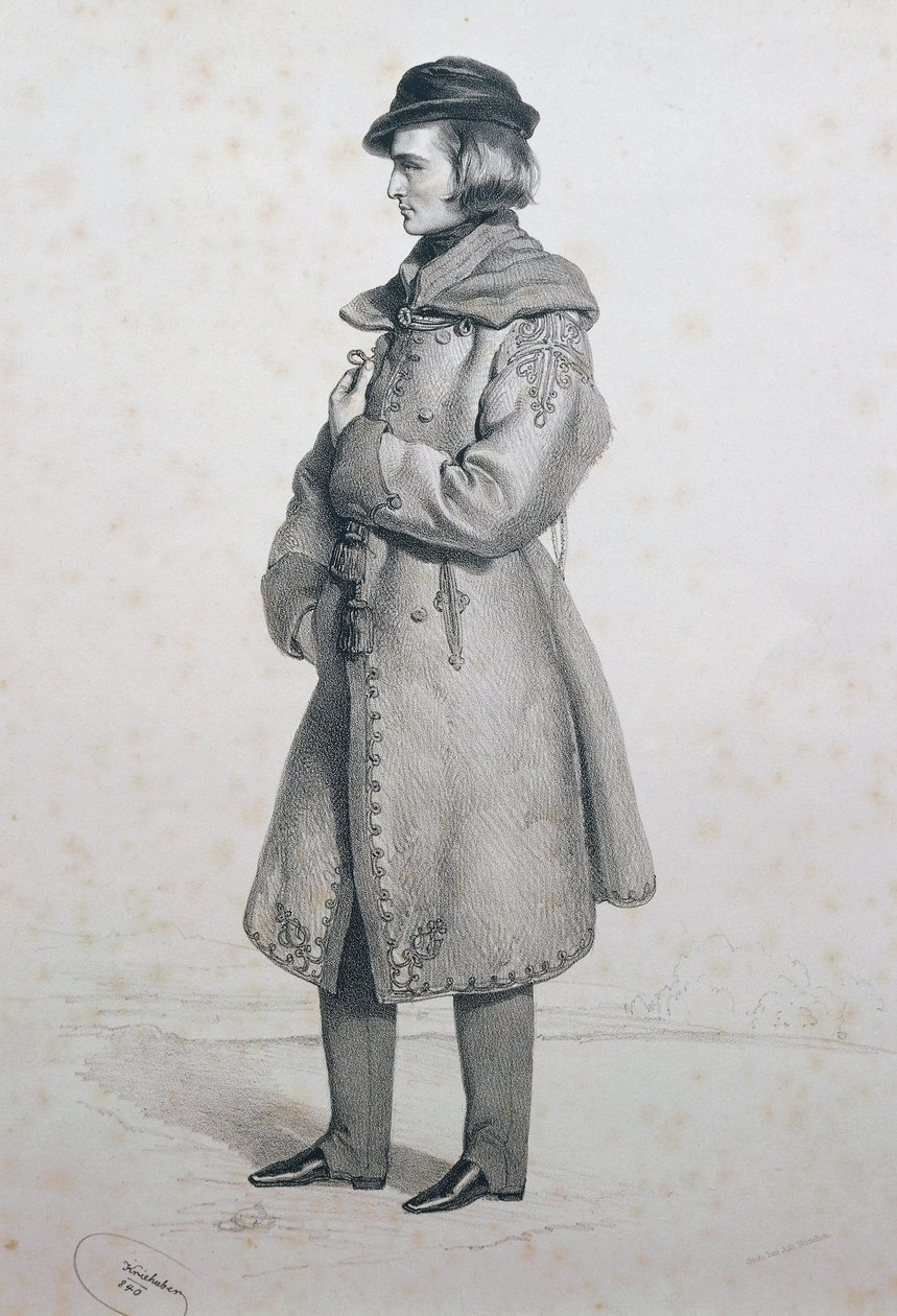 Retrato de Franz Liszt de Josef Nikolaus Kriehuber