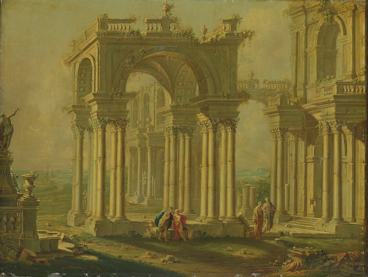 Paisaje con Ruinas de Josef Platzer