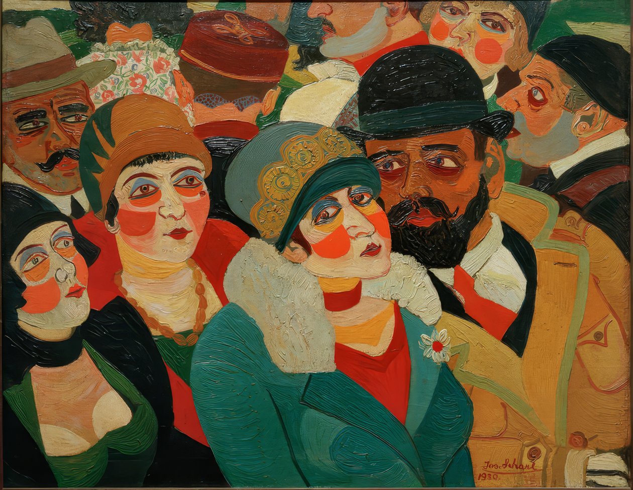 Escena callejera parisina de Josef Scharl