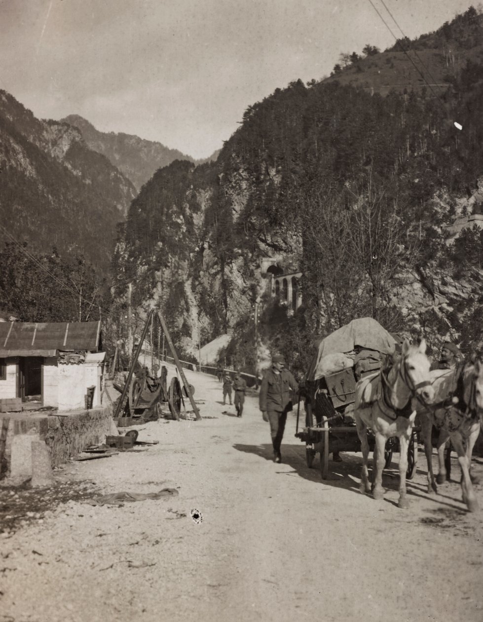 Álbum "Meine weltkriegs - Erinnerungen South-West Front (Carintia, Italia, Tirol del Sur) 31/03/1915-12/11/1918 - Josef Zohles Wien": vagón militar de Josef Zohles