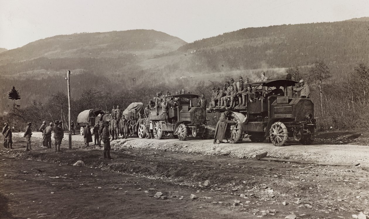 Vehículos militares en Hermagor de Josef Zohles