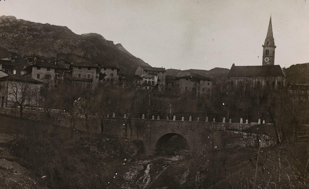 Vista de un pueblo de Carnia de Josef Zohles