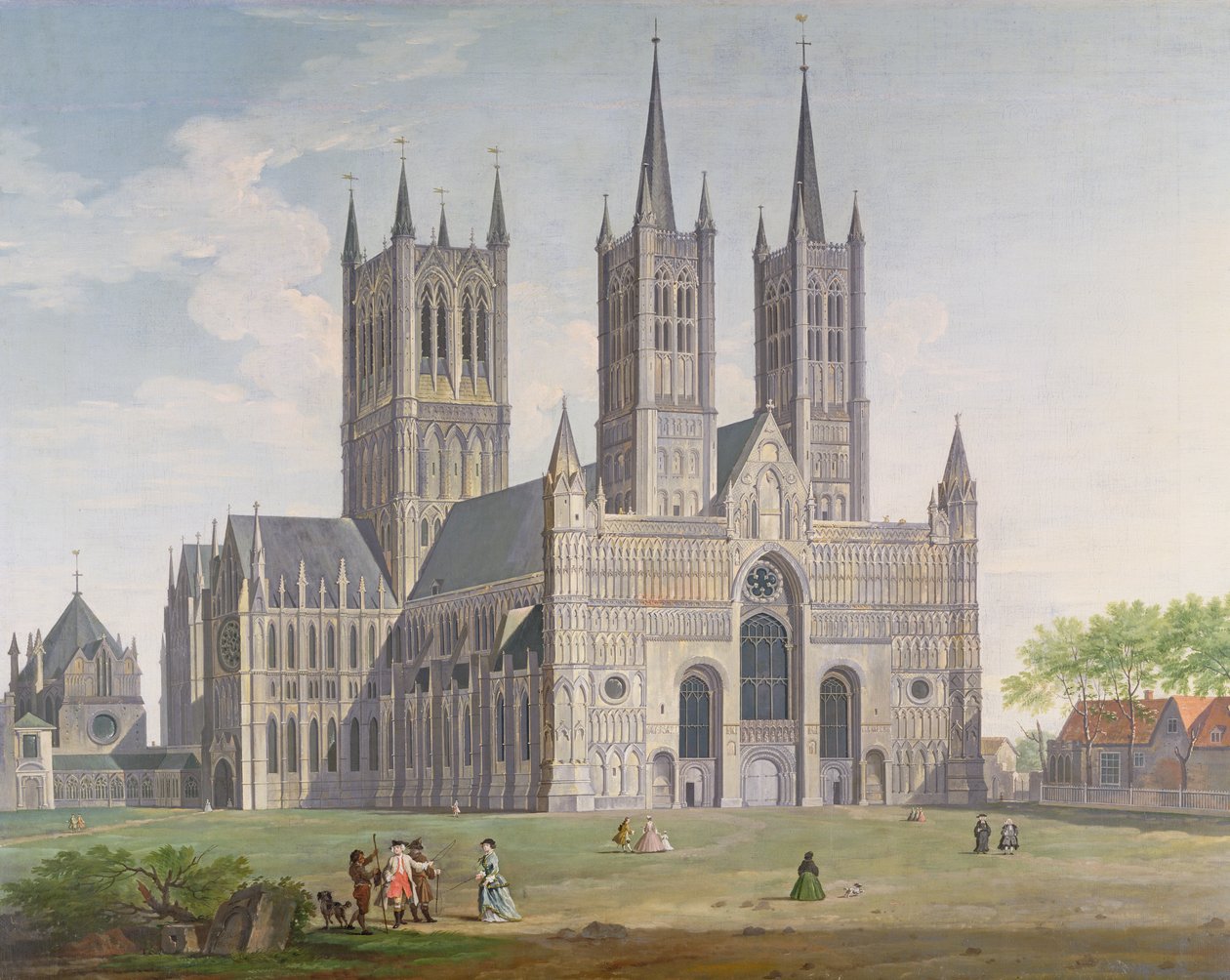 Catedral de Lincoln desde el Oeste de Joseph Baker