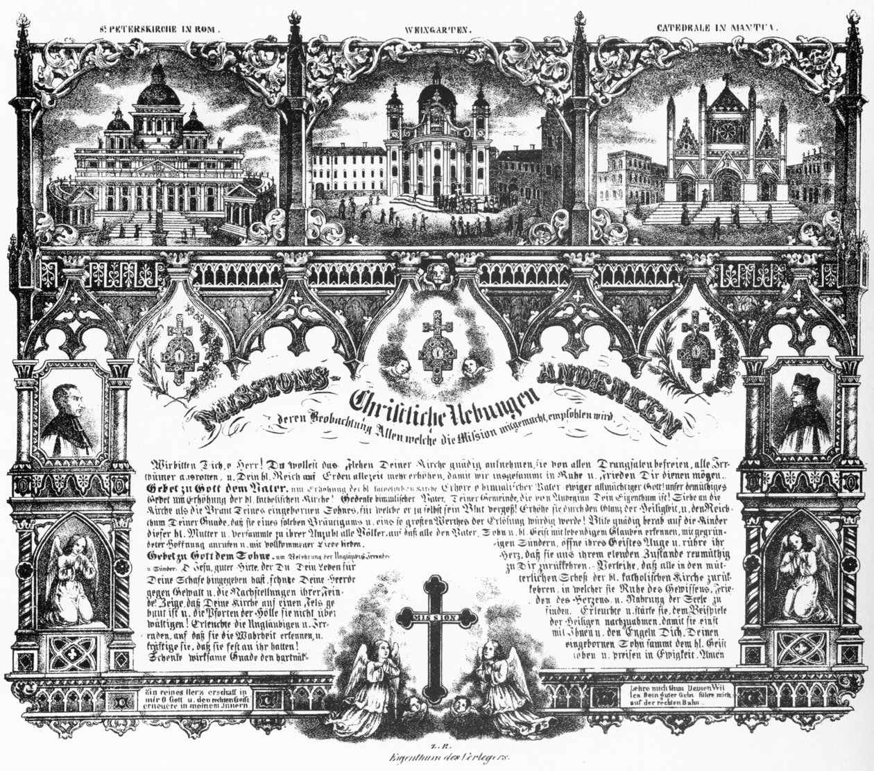 Ejercicios cristianos, recuerdo de misión, 1852 de Joseph Bayer