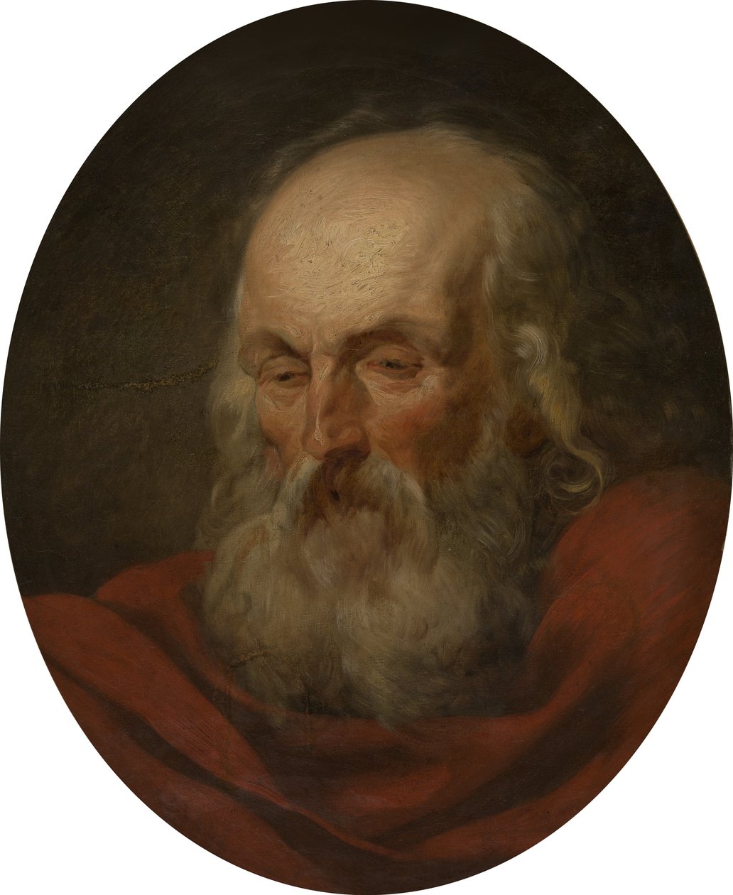 Cabeza de un anciano de Joseph Benoît Suvée